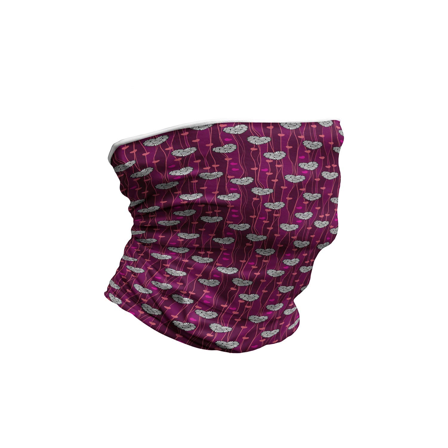 Ambesonne Unisex Multicolor Fleece Face and Neck Warmer - Soft Winter Scarf for Men & Women - Perfect for Skiing, Hiking & Cold Weather Outdoor Activities