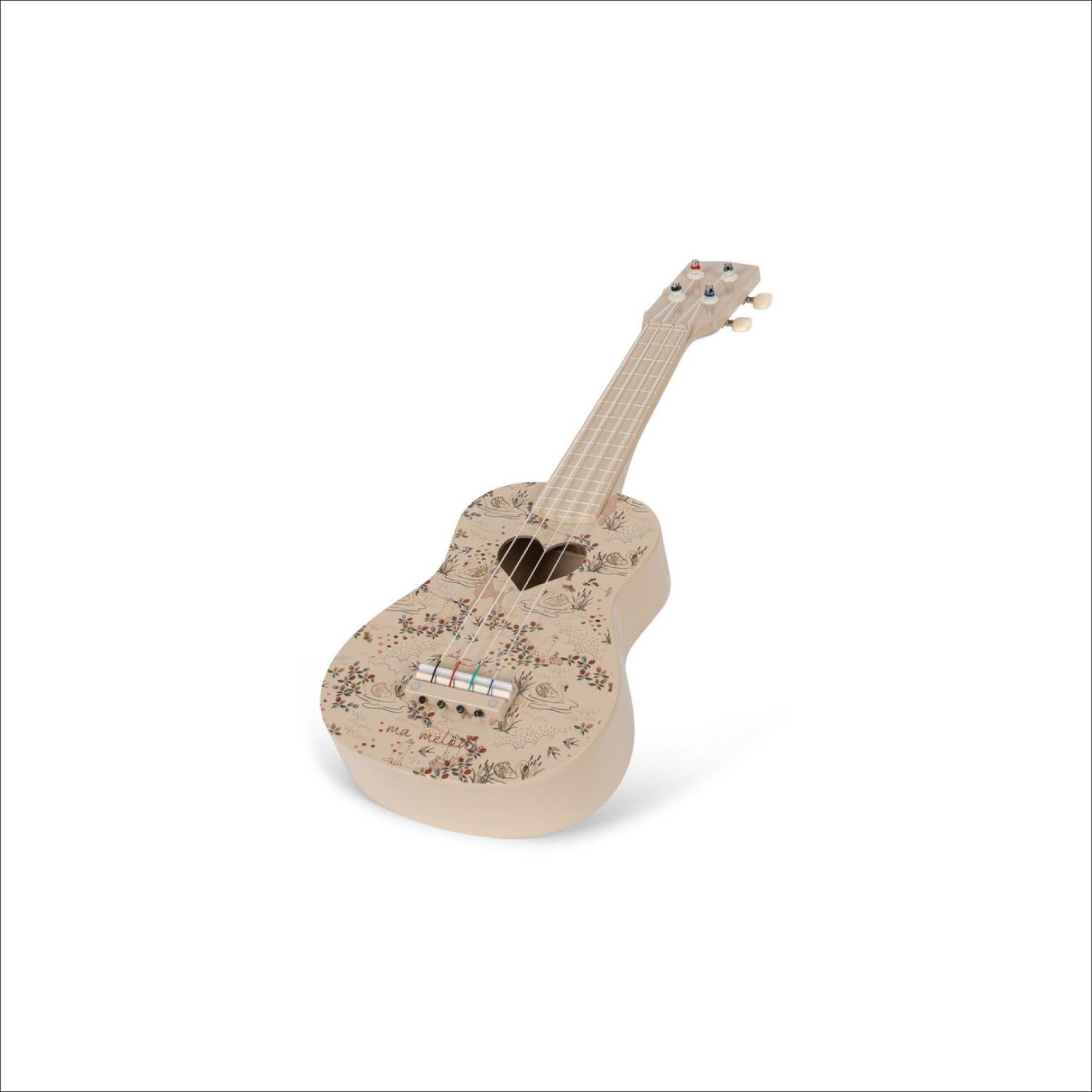 KONGES SLØJD FSC Certified Wooden Ukulele Toy - Mizumi Design | Musical Instrument for Kids, Toddler Educational Toy | Perfect for Birthday Gifts, Preschool Learning & Pretend Play