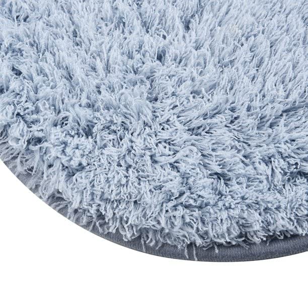 Non-Slip Oval Bath Mat - Soft Absorbent Bathroom Rug for Shower & Tub - Perfect for Bathroom Safety & Comfort - Home Spa & Luxury Bathroom Decor