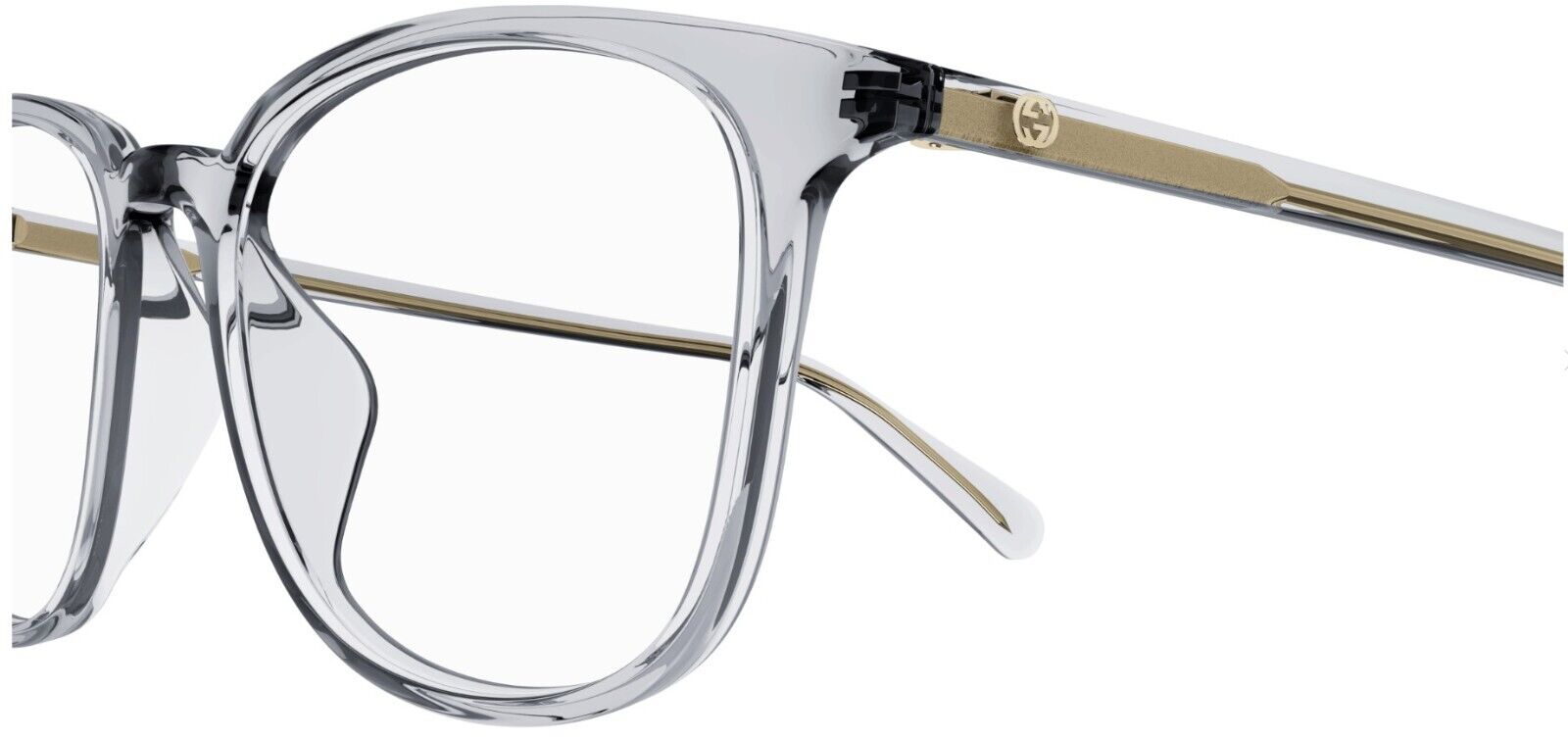 Gucci GG1230OA 003 Grey Soft Square Men's Eyeglasses | Premium Designer Glasses for Men | Perfect for Work, Driving & Everyday Wear