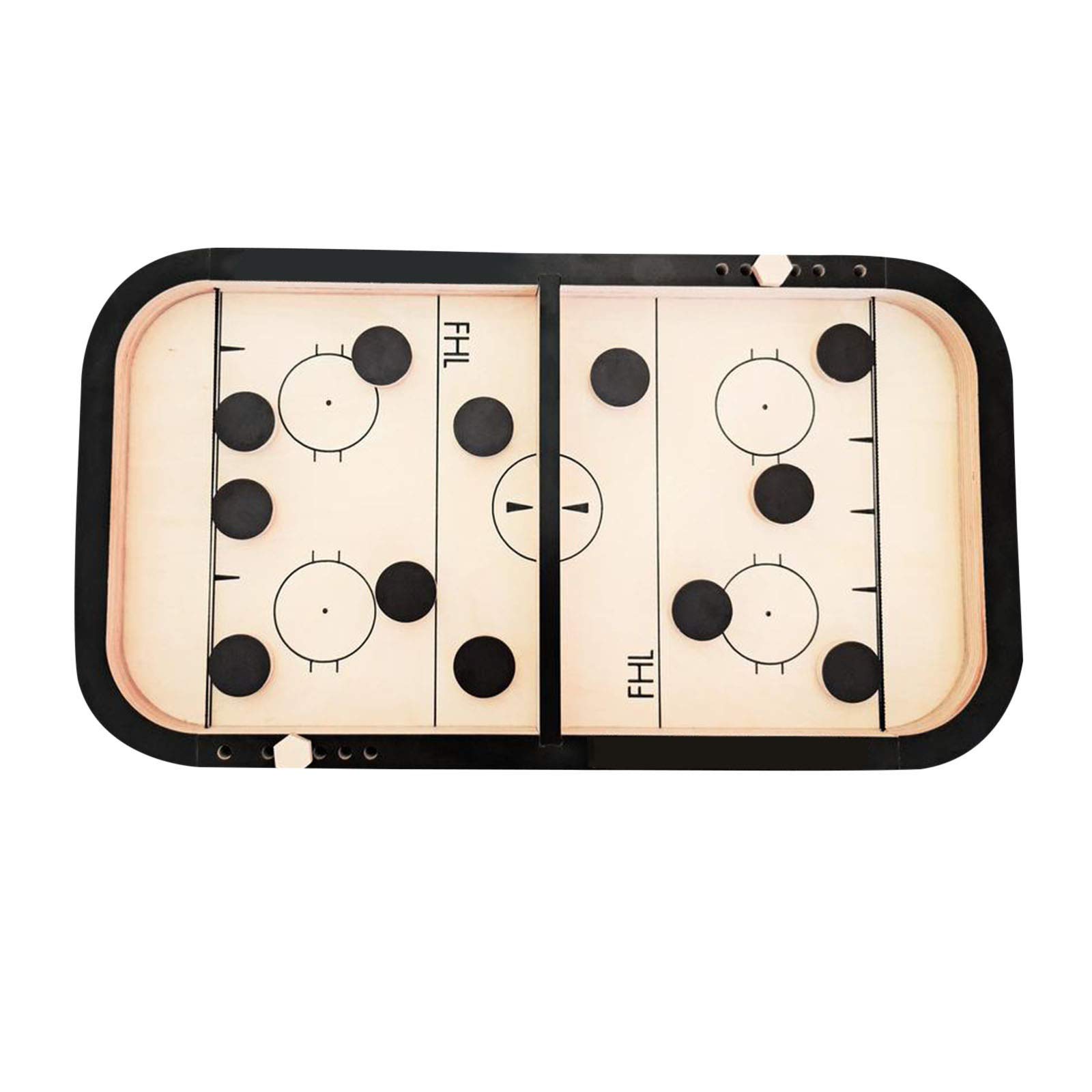 Palaver Sling Foosball Board Game - Fast Action Sling Puck Tabletop Hockey Battle - Classic Wooden Parent-Child Interactive Table Game for Kids & Adults - Fun Family Game Night & Office Break Room Entertainment