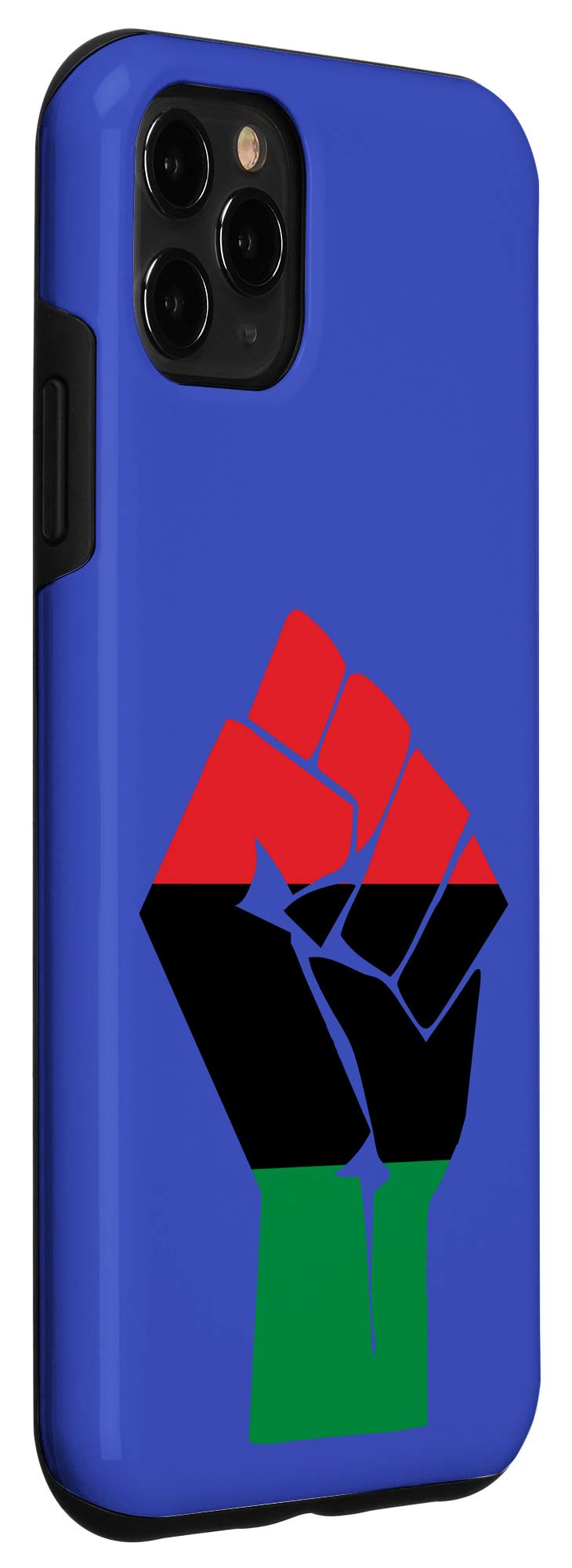 iPhone 11 Pro Max Case with African American Flag & Fist Design - Heritage Symbol Protective Cover - Perfect Gift for Black History Month, Cultural Pride & Daily Use