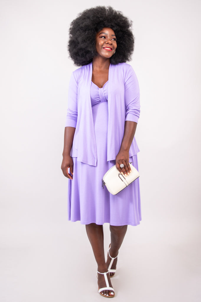 Genesis Women's Lavender Bamboo Dress - Soft, Breathable & Eco-Friendly for Summer, Casual Wear & Outdoor Activities