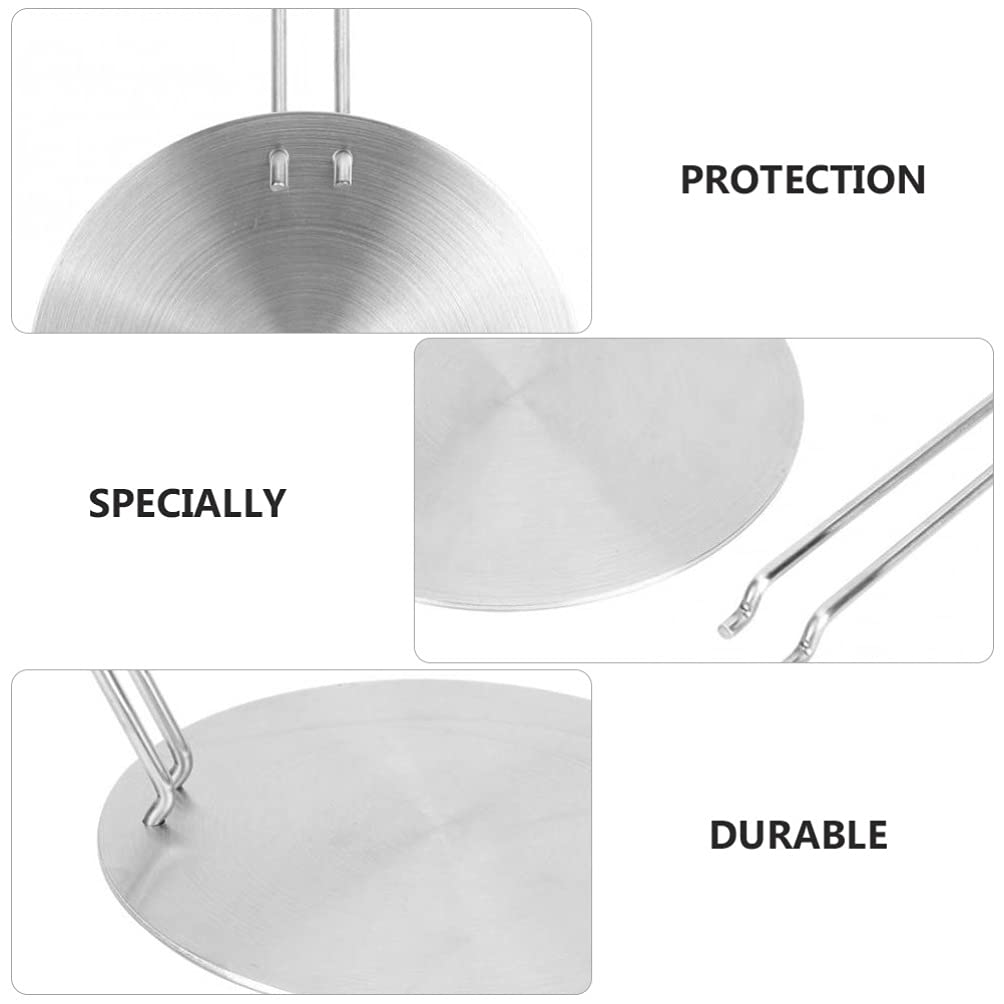 Stainless Steel Induction Adapter Plate - Heat Diffuser for Gas & Electric Stoves, BBQ Accessories - Perfect for Induction Cooktops, Camping & Outdoor Cooking