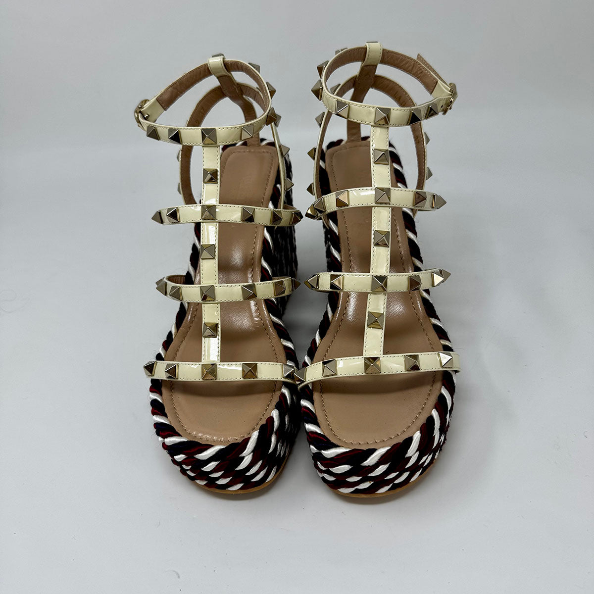Valentino Rockstud Wedge Sandals for Women - Luxury Designer Heels with Studded Straps | Perfect for Weddings, Parties & Evening Events