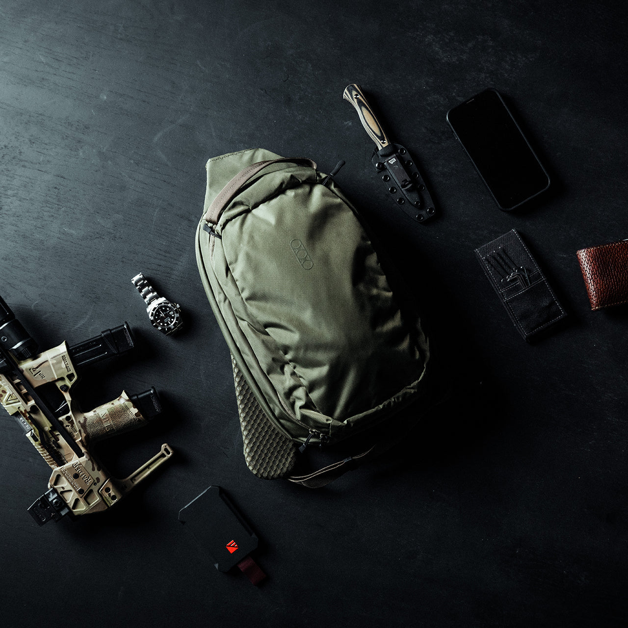 Eberlestock Fade Sling - Lightweight Everyday Carry Bag with Concealed Carry Pocket for Hiking, Travel & Outdoor Adventures