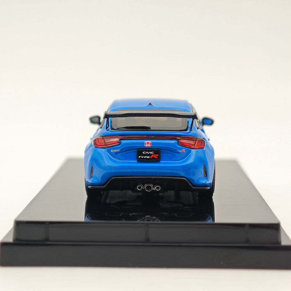 1/64 Scale Hobby Japan Honda Civic Type R (FL5) Blue Diecast Model Car - Collectible Miniature Vehicle for Display, Gifts & Racing Enthusiasts