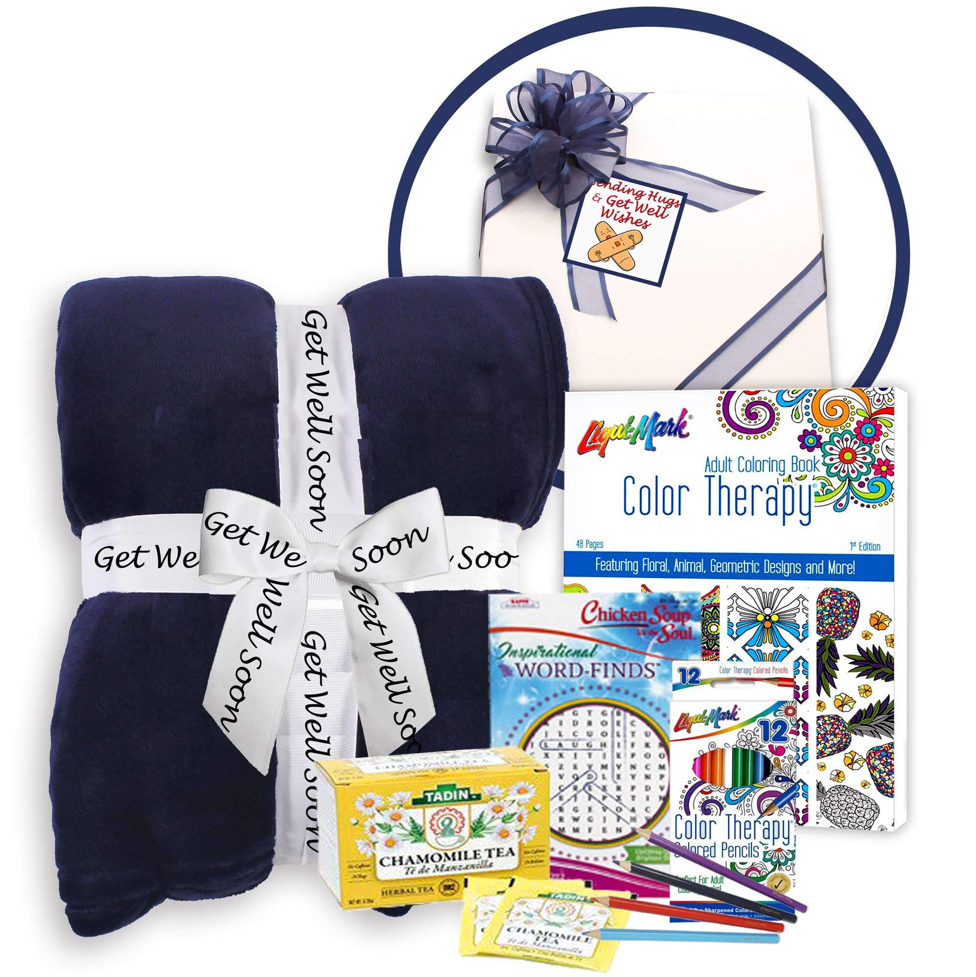 Thoughtful Get Well Soon Gift Basket for Women - Post Surgery Care Package with Comfort Items - Perfect Recovery Gift for Hospital, Home, or Nursing Home