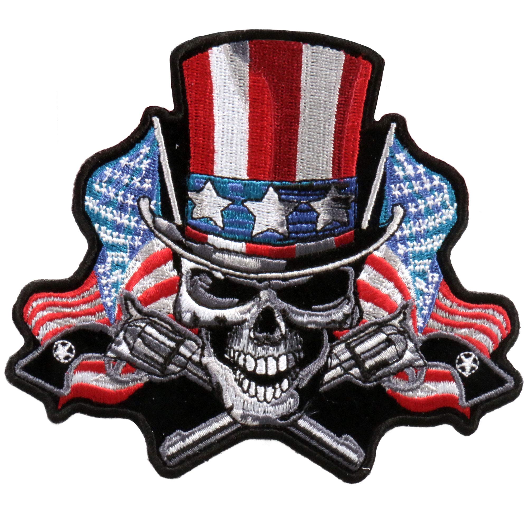 Hot Leathers Angrier Uncle Sam Patch - Patriotic Biker Vest & Jacket Emblem for Motorcycle Clubs & American Pride Events