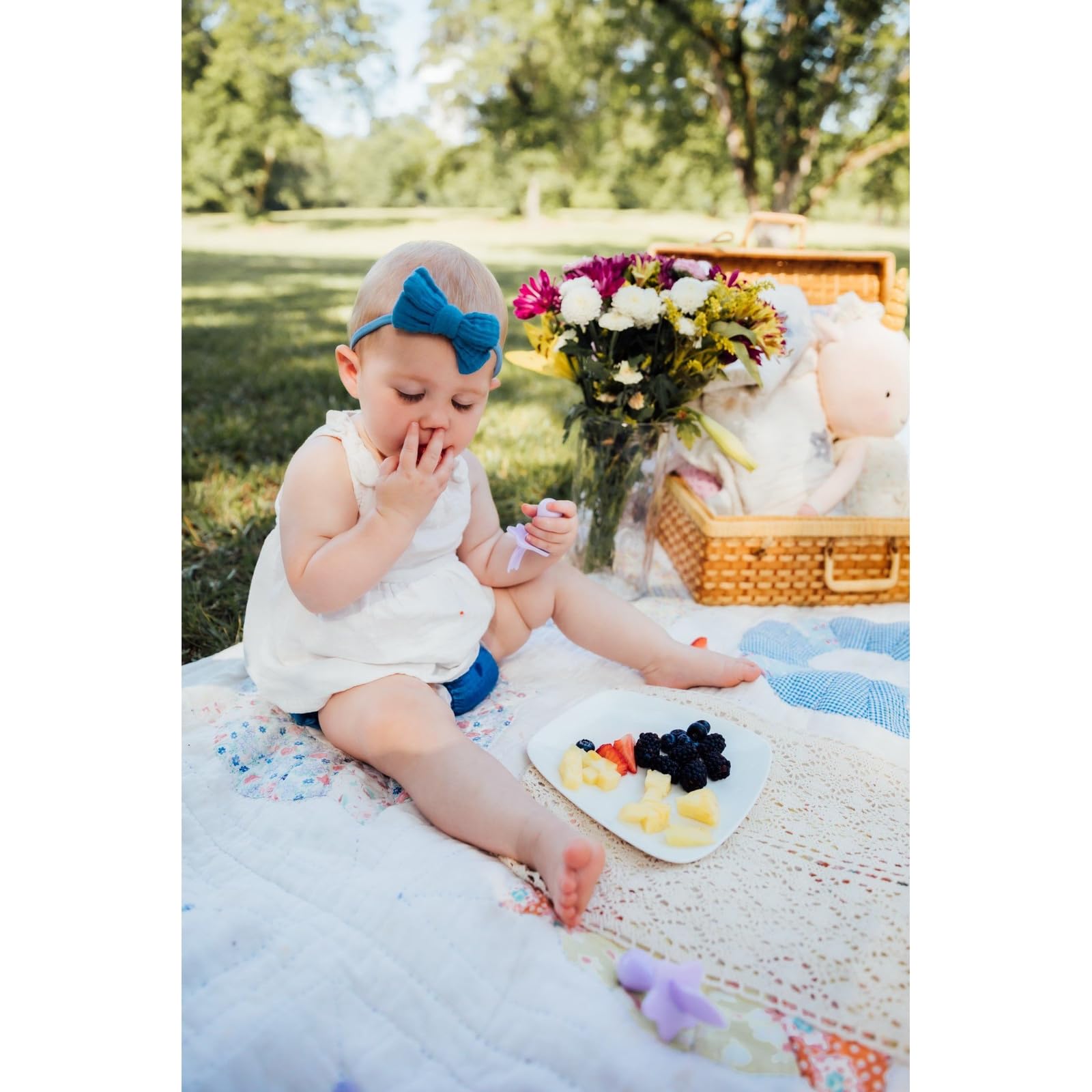 Nooli Toddler Utensil Set - BPA Free Baby Fork & Spoon for Kids - Soft Silicone Feeding Tools - Dishwasher & Sterilizer Safe - Perfect for Baby-Led Weaning & First Self-Feeding - Lavender