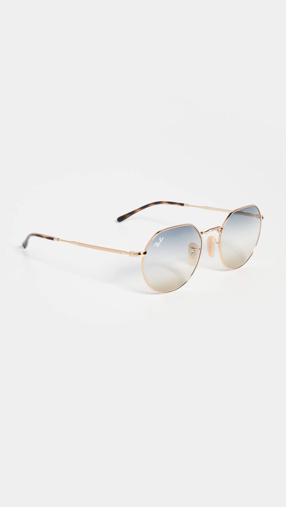 Ray-Ban RB3565 Jack Round Sunglasses - Classic Polarized Aviator Sunglasses for Men & Women | UV Protection, Lightweight & Durable for Driving, Travel & Outdoor Activities