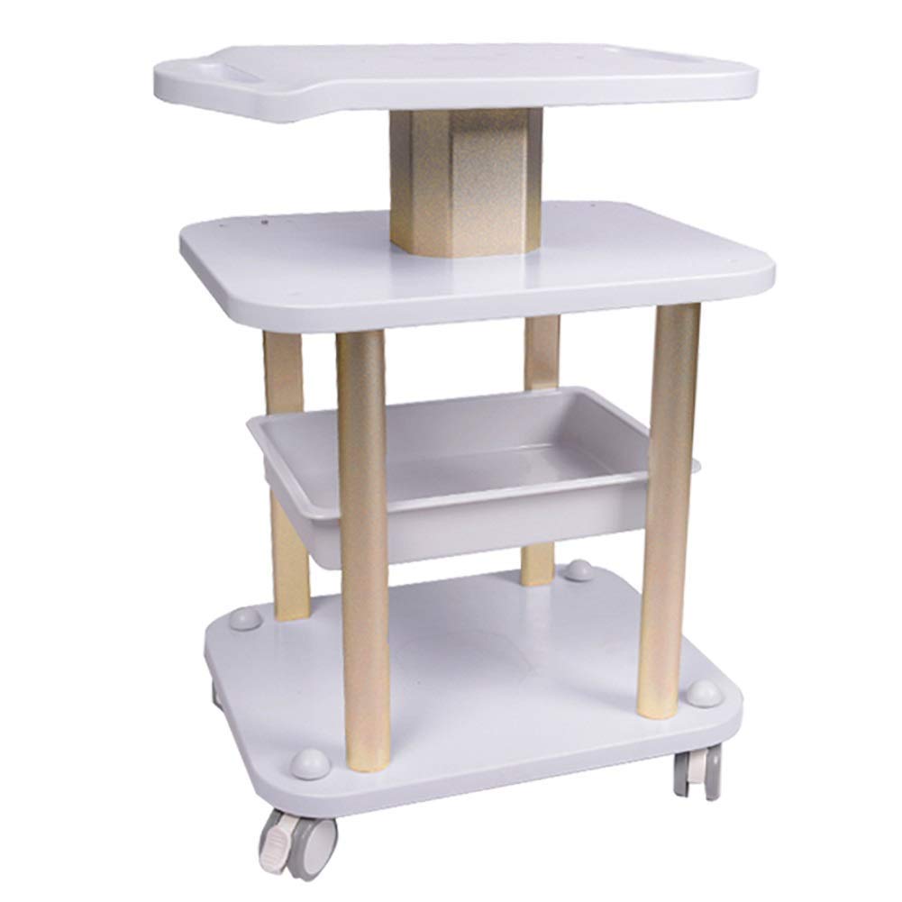 MHBGX Heavy Duty Portable Hand Truck Cart - 50Kg Capacity, Easy to Install, Gold Finish | Multi-Function Utility Cart for Salon Equipment Storage, Warehouse, Retail & Home Use