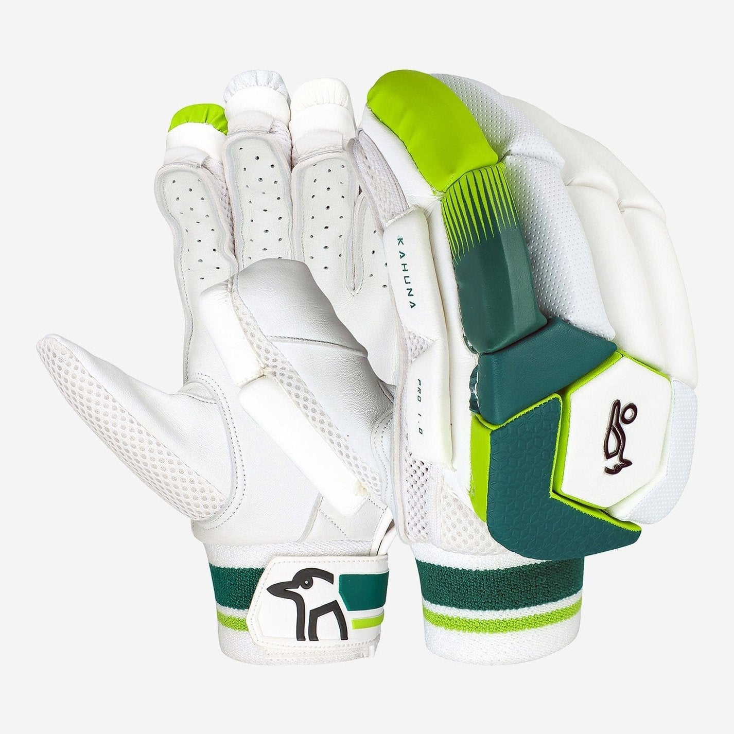 Kookaburra Kahuna Pro 1.0 Adult Cricket Batting Gloves - Premium Leather Protection for Cricket Players - Perfect for Practice & Matches