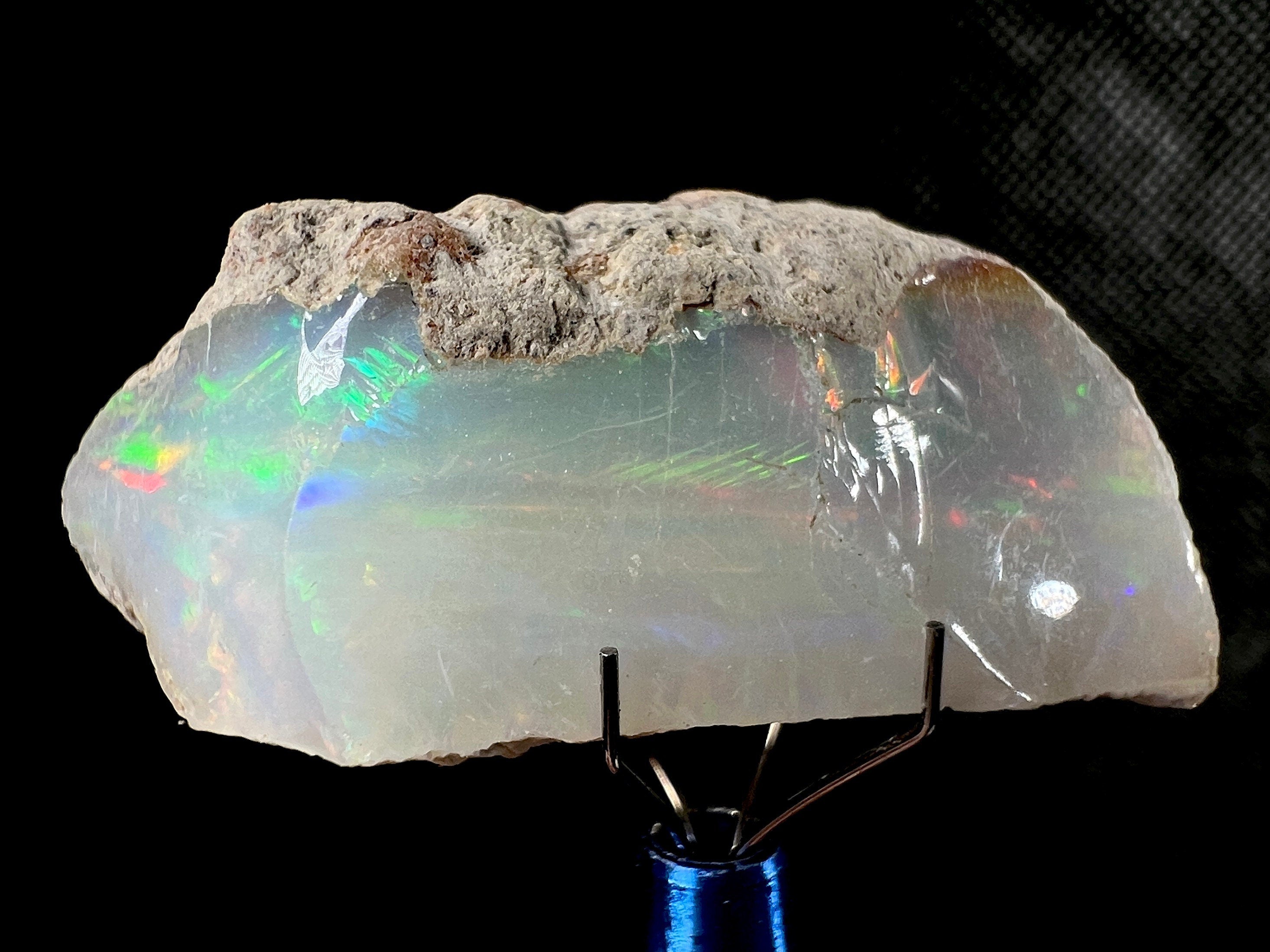 Premium 4A+ Welo Opal Raw Crystal - Natural Cutting Grade Opal Gemstone, October Birthstone for Jewelry Making & Healing Crystals (50649) | Perfect for Handmade Rings, Necklaces & Spiritual Healing