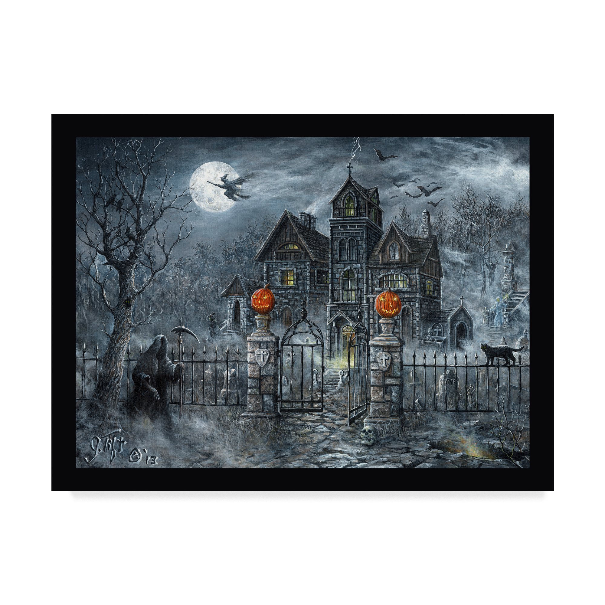 Uninvited Guest by Jeff Tift - 35x47 Inch Large Canvas Wall Art - Modern Home Decor for Living Room, Bedroom & Office
