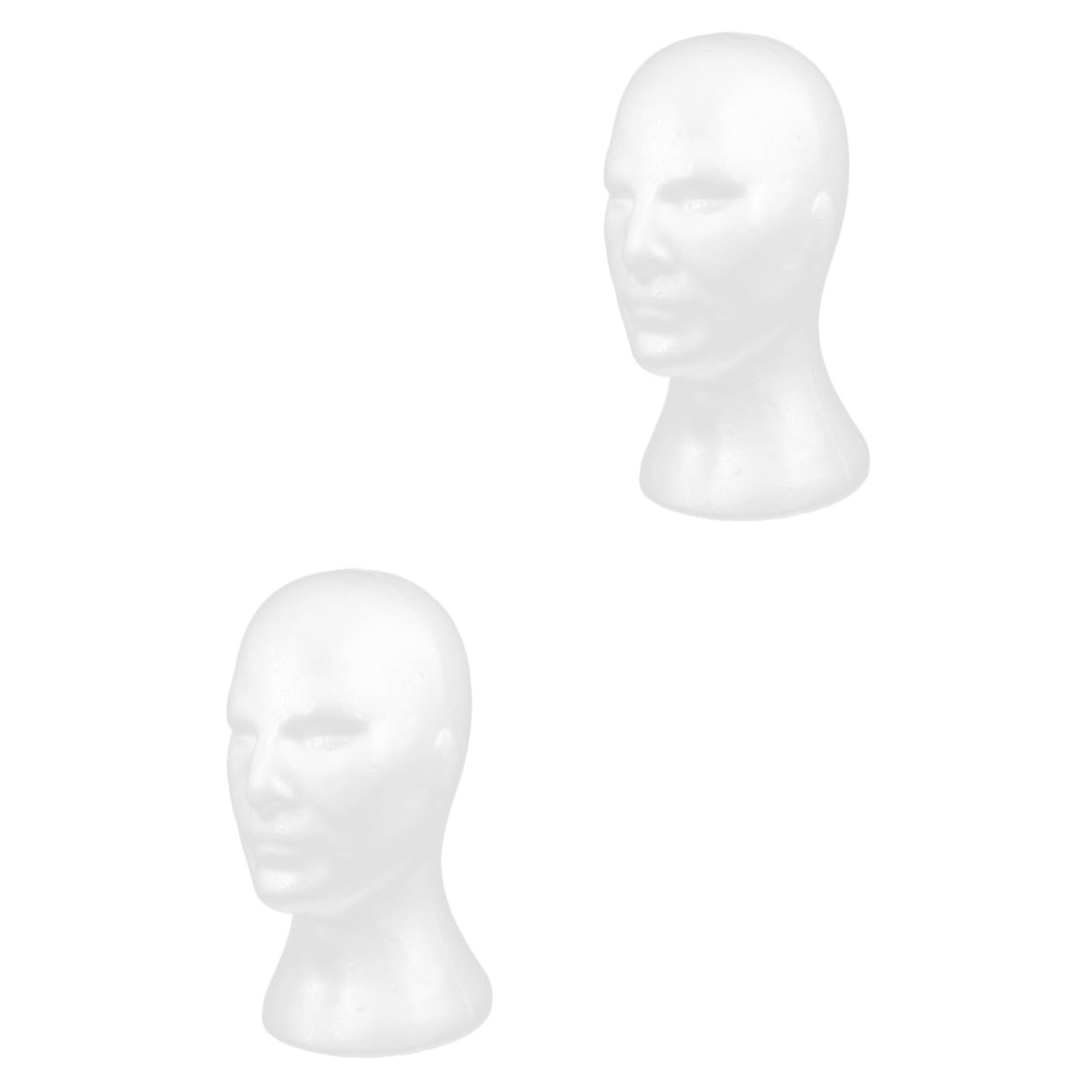 FRCOLOR 2-Pack Acrylic Headset & Glasses Holder Stand - White Display Shelf for Headphones, Scarves, Sunglasses - Perfect for Desk, Office, Salon, and Retail Store Organization