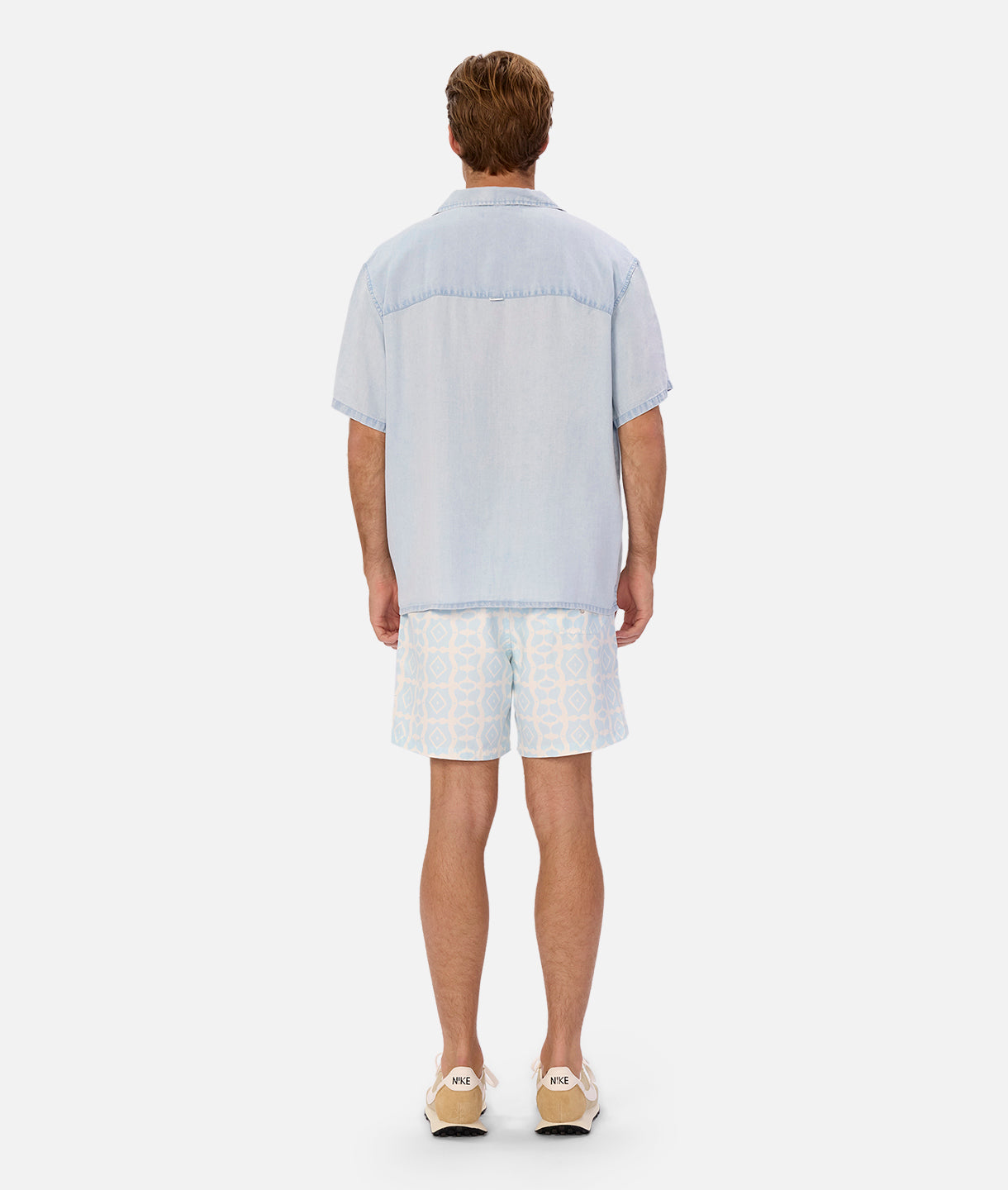 The Austin Short Sleeve Shirt - Premium Washed Chambray Casual Button Down Shirt for Men | Perfect for Summer Outfits, Beach Wear & Casual Office Style
