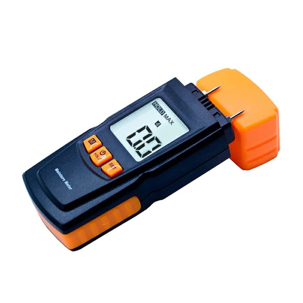 Digital LCD Wood Moisture Meter - Portable Humidity Tester for Timber, Firewood, Flooring & Building Materials | Accurate Damp Detector with LCD Display | Ideal for Carpenters, Builders & DIY Home Improvement Projects