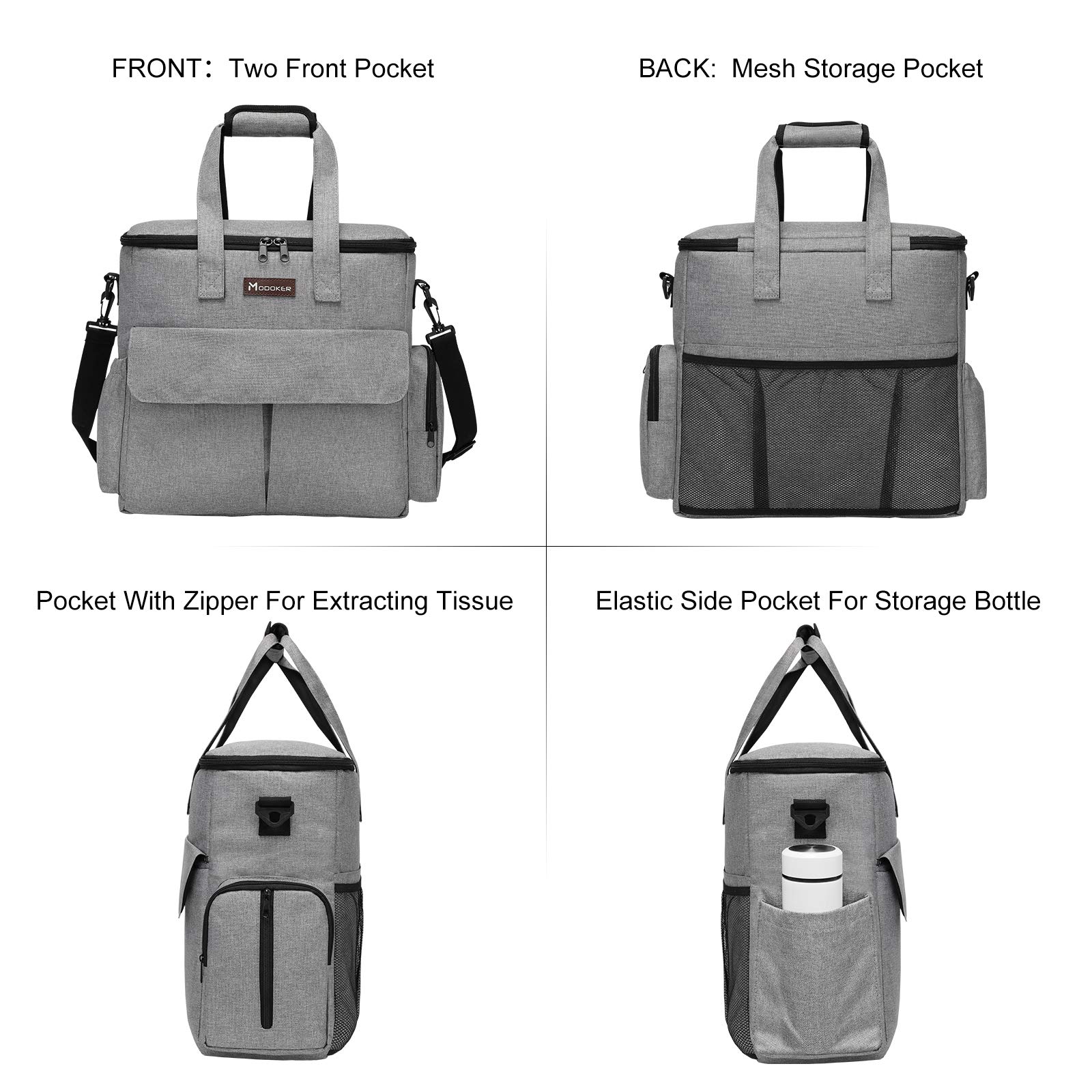 Modoker Airline Approved Pet Travel Bag - Multi-Function Dog & Cat Carrier Tote with Storage Pockets - Perfect for Weekend Trips, Air Travel, and Outdoor Adventures