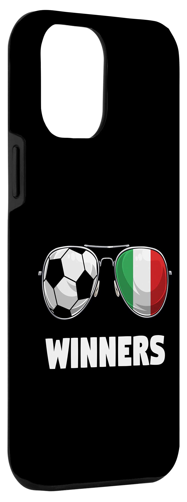 iPhone 12 Pro Max Case with Italian Flag & Soccer Design - Durable Protective Cover for iPhone 12 Pro Max - Perfect for Soccer Fans, Travel & Daily Use