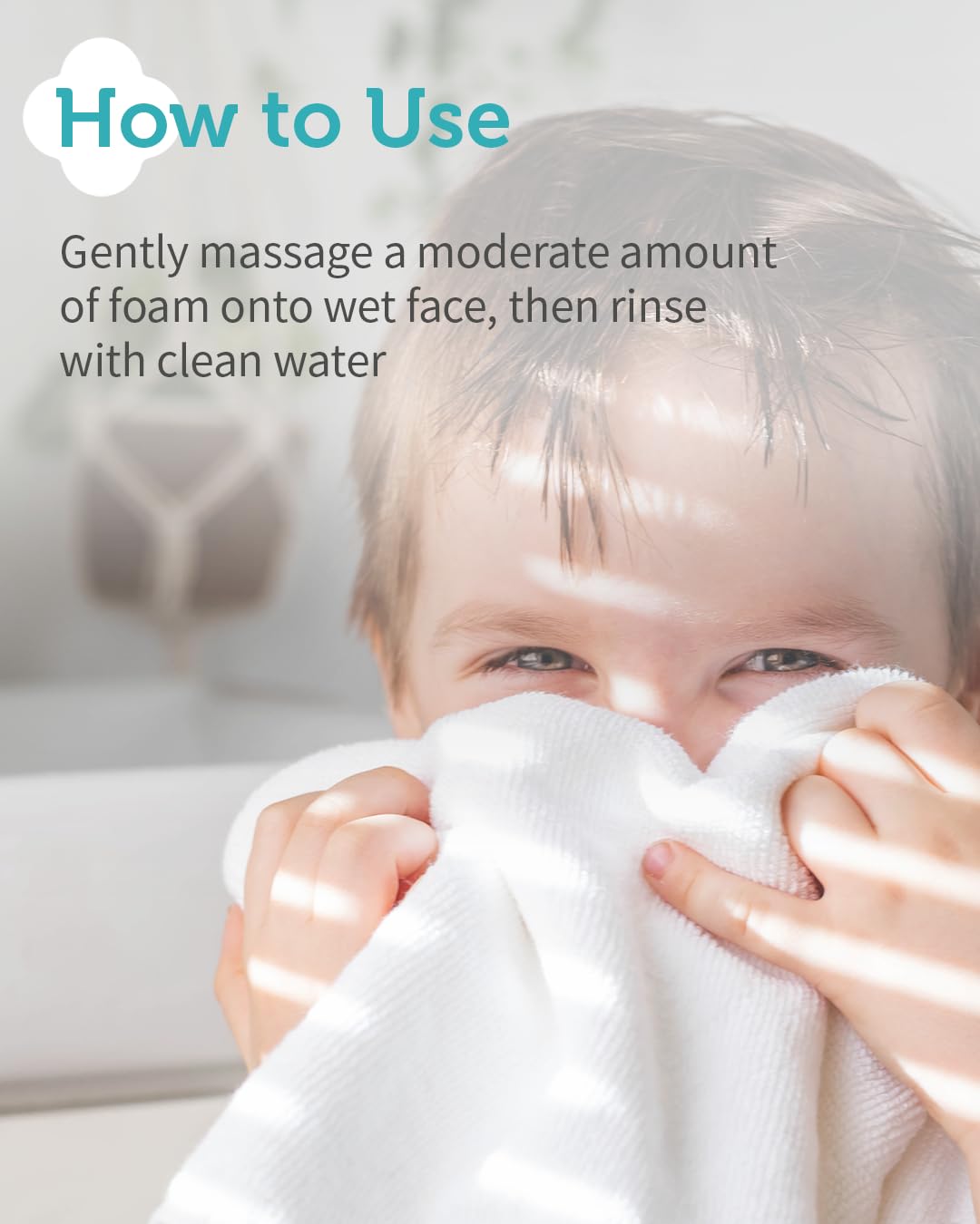 Korean Kids Low pH Bubble Foam Face Wash - Gentle Cleansing with Panthenol for Daily Skincare