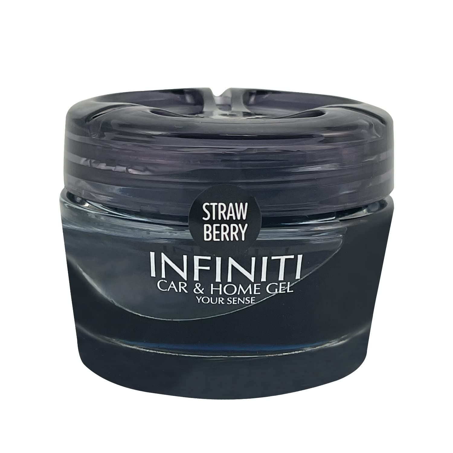 Infiniti Car Gel Perfume - Best Long-Lasting Strawberry Scented Car Air Freshener & Odor Eliminator | Perfect for Daily Commute, Road Trips & Car Interior Refresh