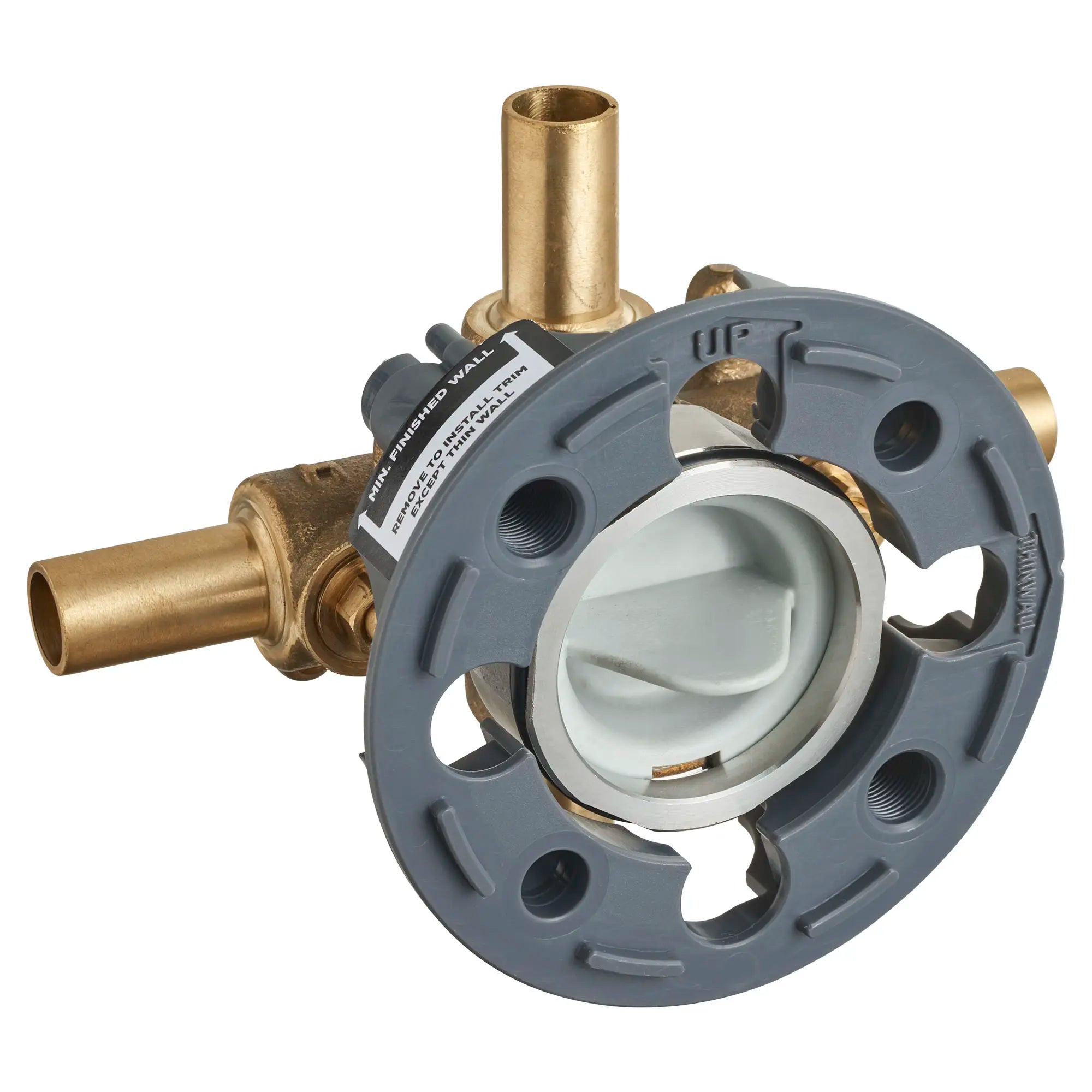 Flash® Shower Rough-In Valve with Stub Outs & Screwdriver Stops - Perfect for Bathroom Remodeling and DIY Plumbing Installations