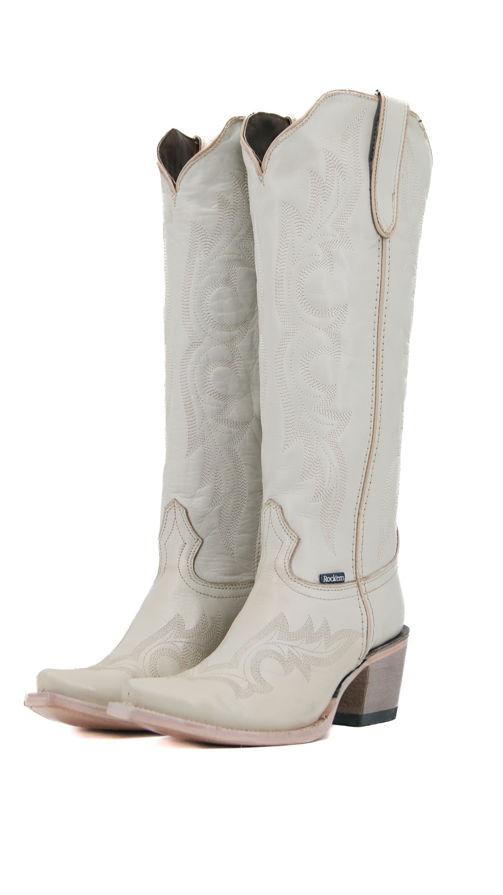 Odette Tall Snip Toe Cowgirl Boots for Women - Western Riding Boots with Pointed Toe & Stacked Heel | Perfect for Country Dancing, Rodeo Events & Fashion Outfits