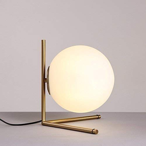 Modern Creative Moon Globe Glass Table Lamp - Nordic Style Bedside & Desk Light for Bedroom, Living Room, Study, Office - E27 Bulb Base - Perfect for Cozy Nights, Reading & Home Decor
