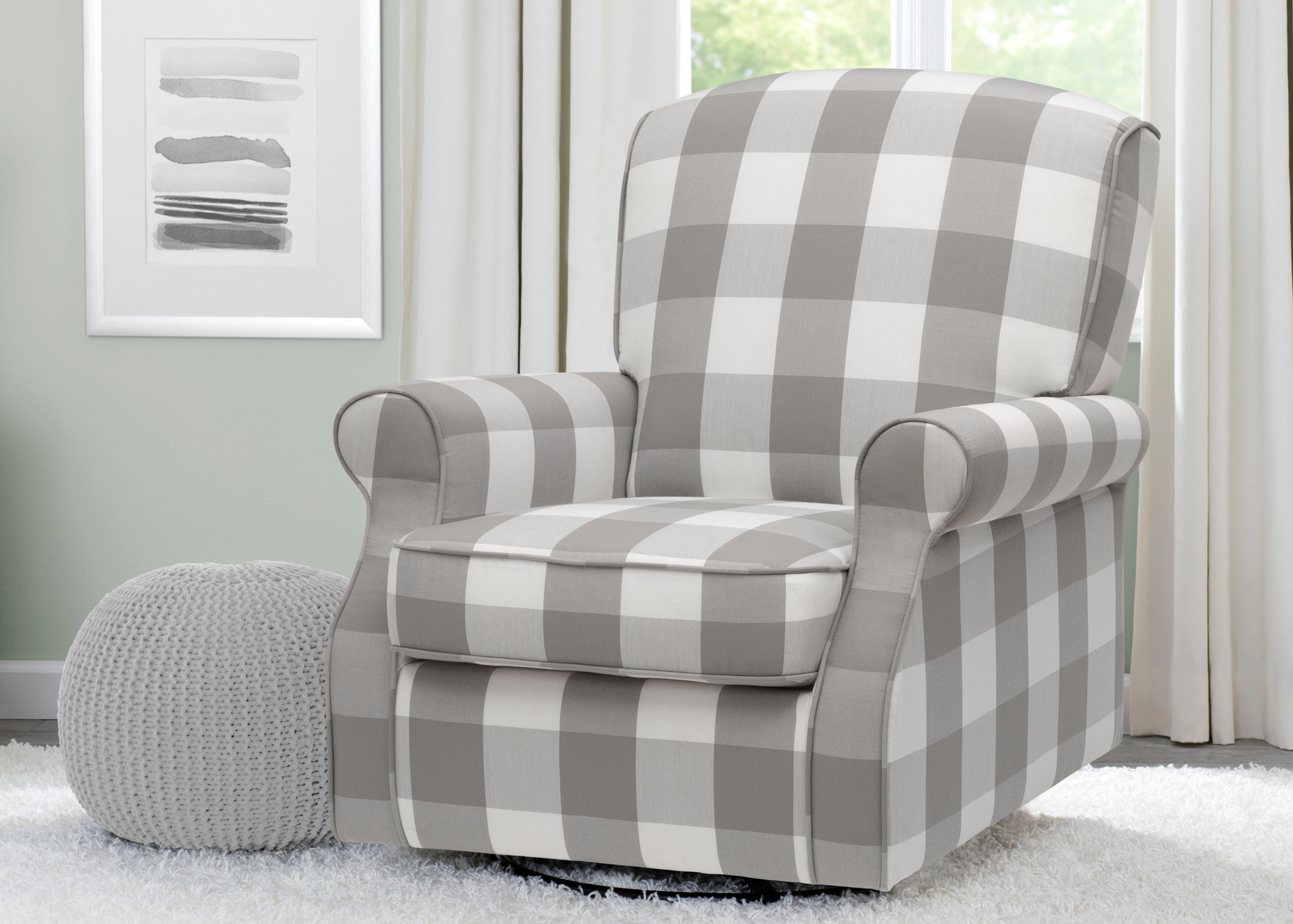 Oakley Nursery Glider Swivel Rocker Chair - Comfortable Baby Rocking Chair for Nursery, Breastfeeding & Relaxation - Perfect for Nurseries, Bedrooms & Living Rooms