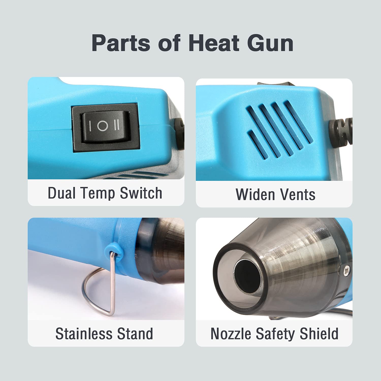 LDK Mini Heat Gun & Electric Soldering Iron Kit - 60W Dual-Purpose Welding Tool for Shrink Wrapping, Paint Drying, DIY Repairs & Electronics Projects | Perfect for Home Improvement, Crafting & Electrical Maintenance