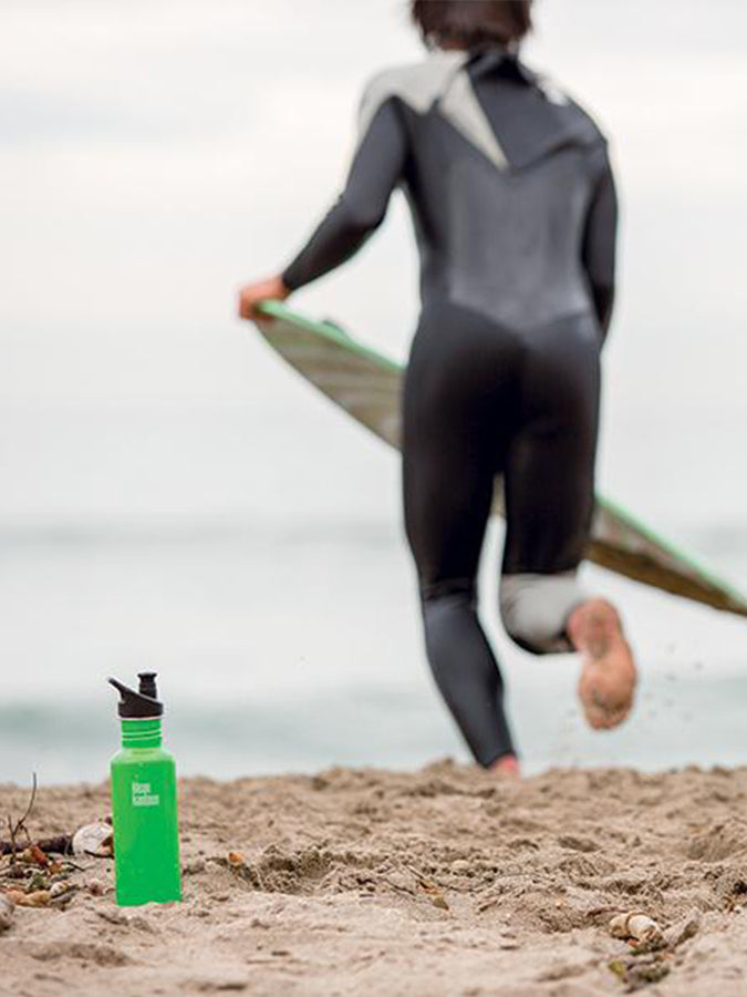 Klean Kanteen Sport Cap 20oz Stainless Steel Water Bottle - Leak Proof & Durable for Hiking, Gym & Outdoor Activities