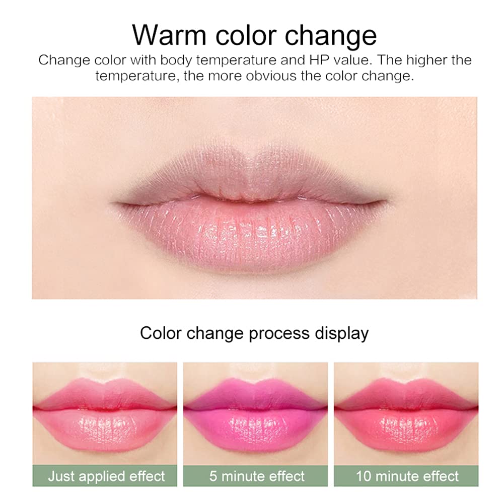 ISAKEN Aloe Vera Moisturizing Lipstick - Long Lasting Hydrating Lip Balm with Color Changing Technology | Nourishing Lip Care for Dry Lips | Perfect for Daily Use, Date Night & Gift Giving (Women & Girls)