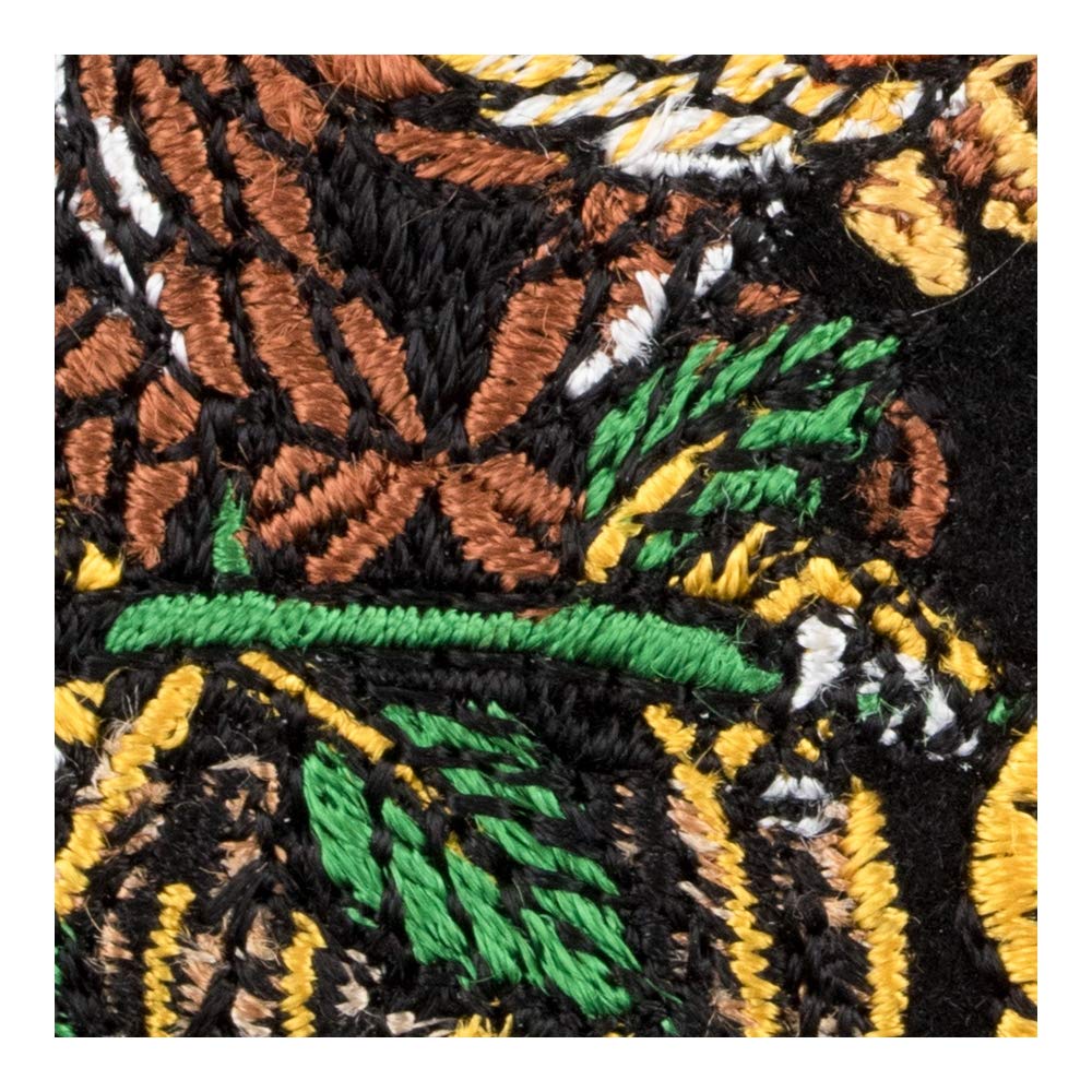 Eagle Rose Gold Red Iron On Patches for Clothing & Jeans - 3.5x4in Small DIY Sew On Embroidered Patch for Jackets, Bags, Hats - Decorative Applique for Denim, Backpacks & Costumes | Perfect for DIY Crafts, Fashion Upcycling & Personalized Gifts