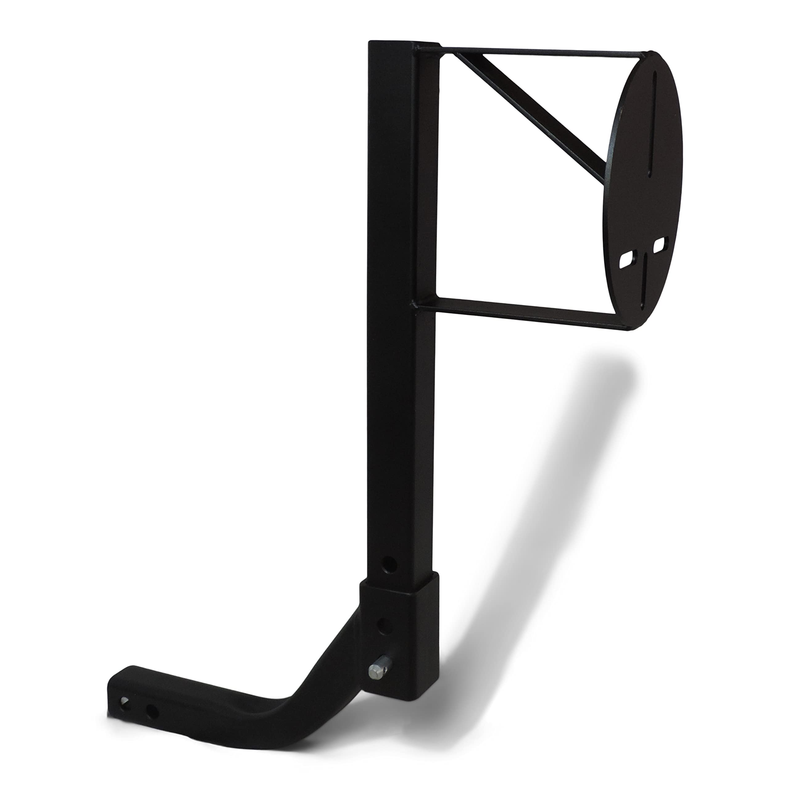 USA-Made Heavy Duty Truck Spare Tire Mount - High Clearance, Curved Design to Avoid Ground Hang Up, Powder Coated Steel (U-4800-C) | Perfect for Off-Roading, Towing & Overlanding Adventures