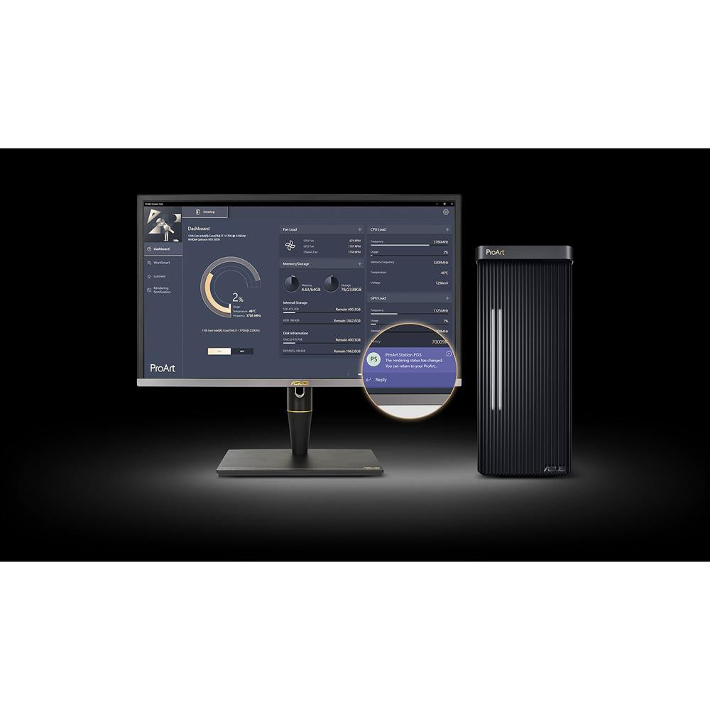 ASUS ProArt PD500TC PH778 Desktop Computer - Powerful Workstation for Graphic Design, Video Editing & 3D Rendering | Ideal for Creative Professionals & Digital Artists