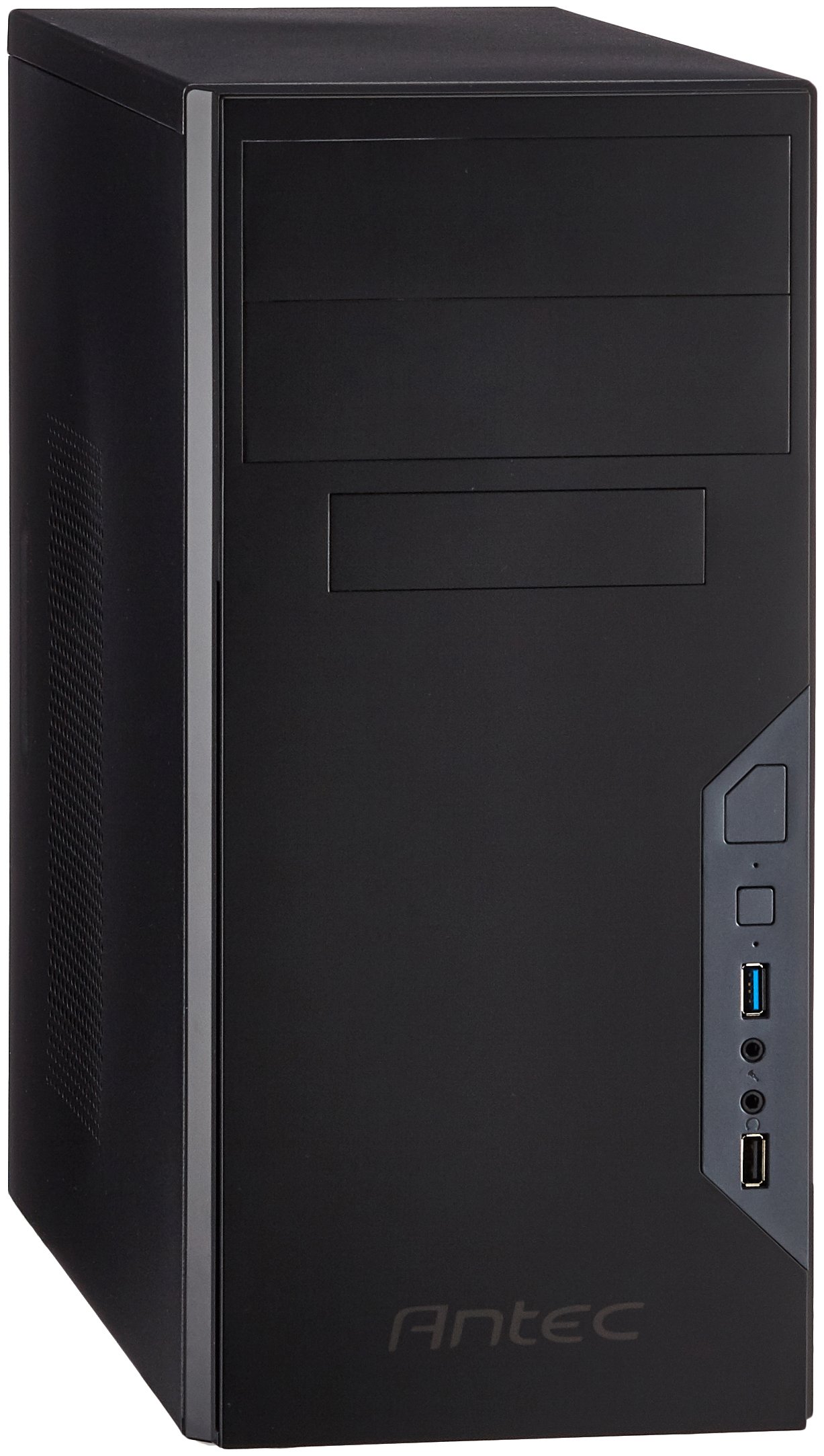 Antec VSK-3000B-U3 Micro-ATX PC Case - Black | Compact Gaming & Office Computer Tower | Perfect for Home & Small Workspace Setups