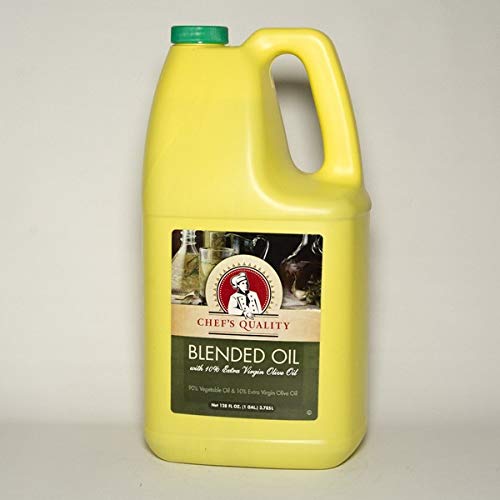 Chef's Quality Blended Oil with 10% Olive Oil - 1 Gallon Bulk Size for Cooking, Frying & Baking | Restaurant & Home Kitchen Essential