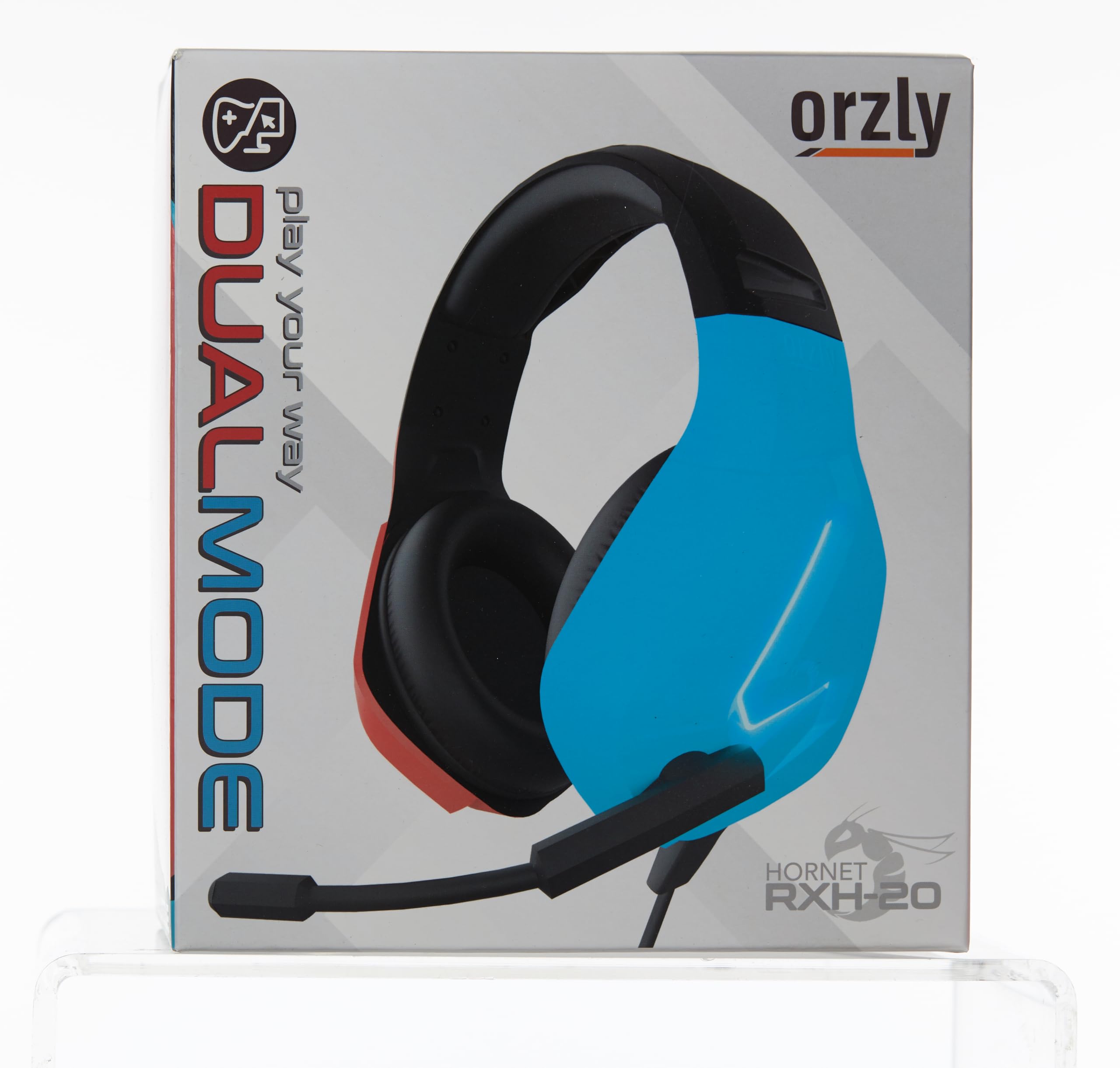 Orzly Hornet RXH-20 Tanami Edition Gaming Headset with Microphone - LED Light, Remote Control, Compatible with Nintendo Switch OLED & Lite (Joycon Color Match) - Perfect for Online Gaming, Streaming & Chatting