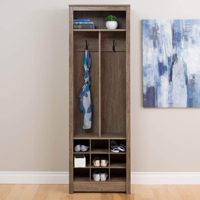 Space Saving Entryway Organizer - Wall Mounted Shoe Rack & Coat Hanger (2 Colors) | Perfect for Small Apartments, Mudrooms & Closet Organization