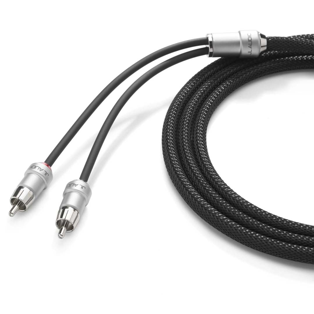 JL Audio XE BLKAIC2 18 - 2 Channel 18ft (5.49m) Premium RCA Audio Cable for Car Stereo & Home Theater Systems - High-Quality Interconnect for Enhanced Sound Performance