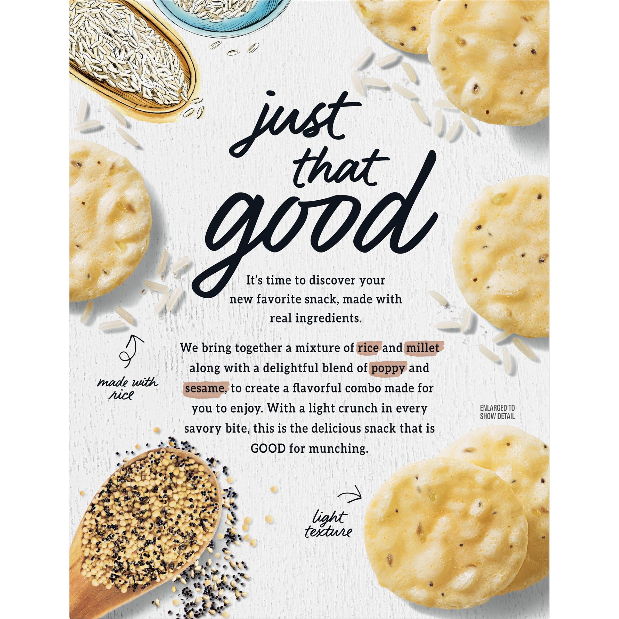 Good Thins Mixed Seed Rice Snacks - Gluten Free Crackers, Healthy Snack for Adults & Kids, 3.5 oz - Perfect for Lunchboxes, Office Snacks & On-the-Go Energy