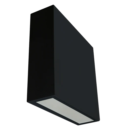 Luxrite LR40312 LED Wall Sconce Light Fixture - 3 Color Temperatures (3000K/4000K/5000K) - Adjustable Up Down Lighting - Modern Black Finish - Perfect for Bedroom, Hallway, or Stairway Lighting