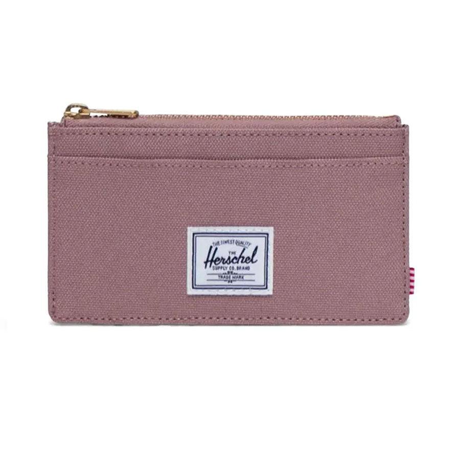Herschel Oscar Large RFID Blocking Wallet for Men & Women - Slim Bifold Credit Card Holder with ID Window - Ash Rose - Perfect for Travel, Work & Everyday Use