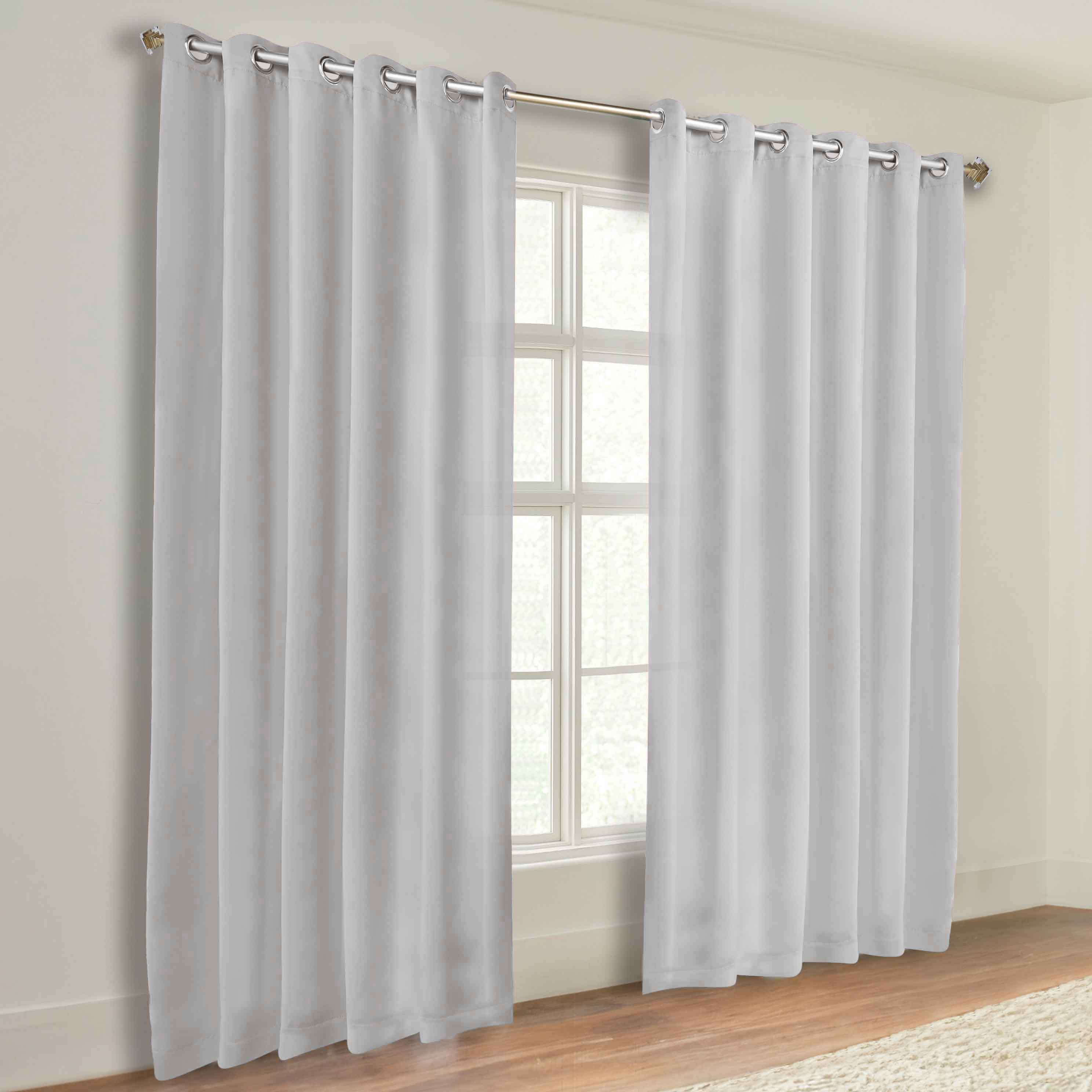 Classic Modern Solid Blackout Curtain Panels - Set of 2 for Bedroom & Living Room - Light Blocking Thermal Insulated Window Drapes for Home Decor