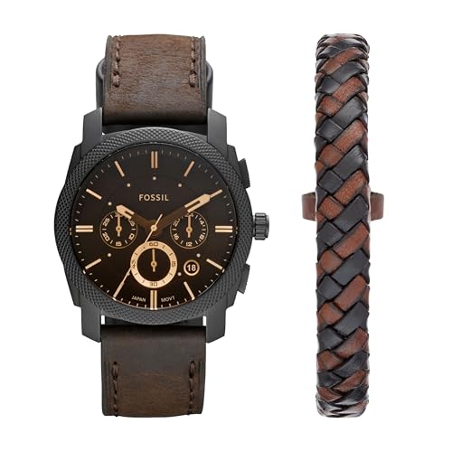 Brown Leather/Black Gift Set