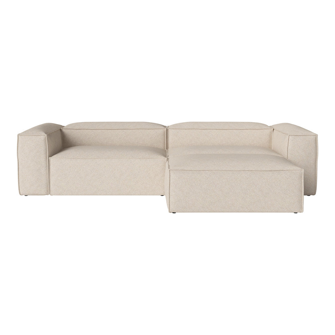 Cosima 2 Seater Sofa with Large Pouf - Modern Living Room Furniture for Small Spaces, Apartment & Lounge Comfort - Perfect for Relaxing, Entertaining & Compact Home Decor