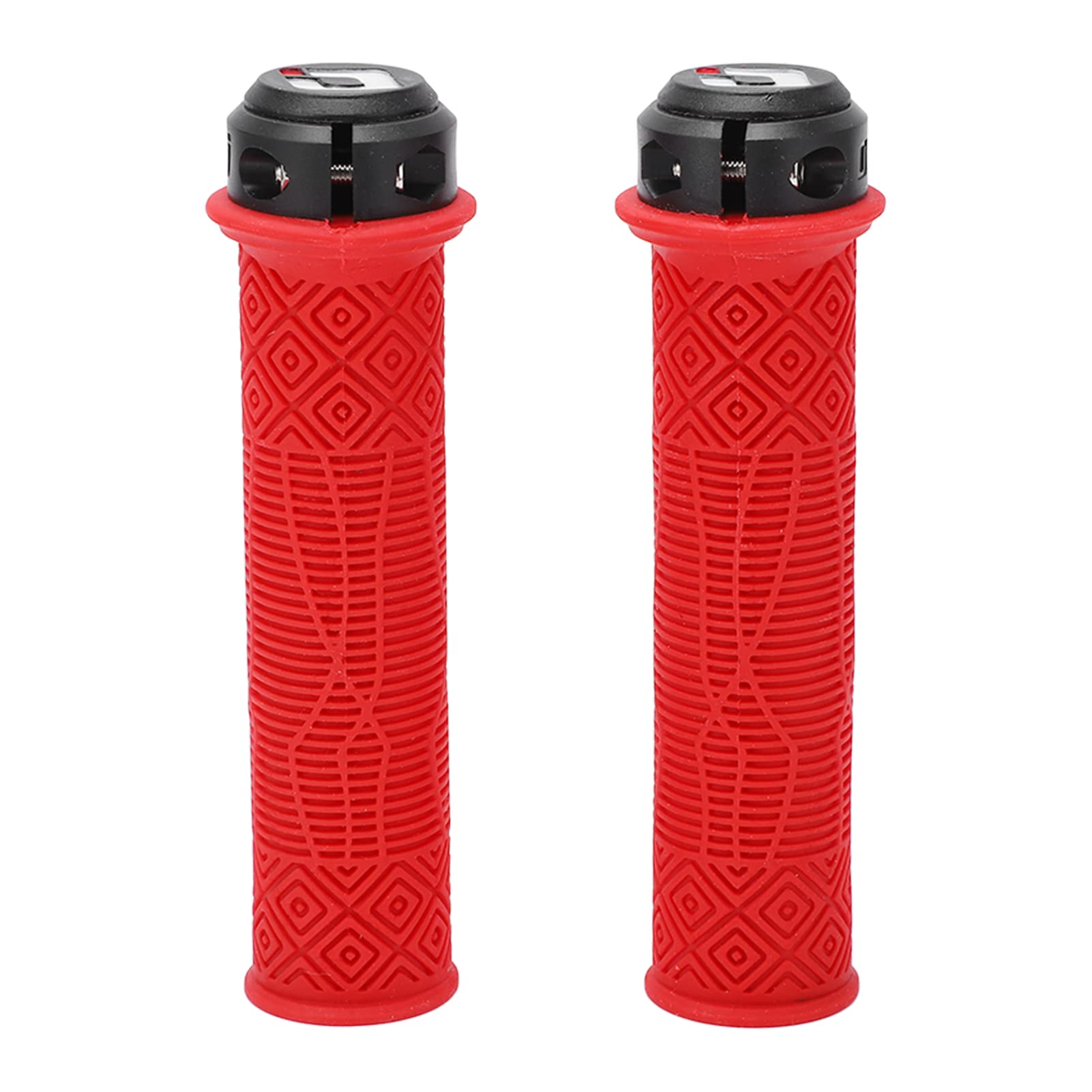 SUNGOOYUE 2 Pack Anti-Slip Rubber Bike Handle Grips - Durable Hollow Design Mountain Bicycle Handlebar Covers for Foldable & Road Bikes - Perfect for Commuting, Off-Road Cycling & Outdoor Adventures