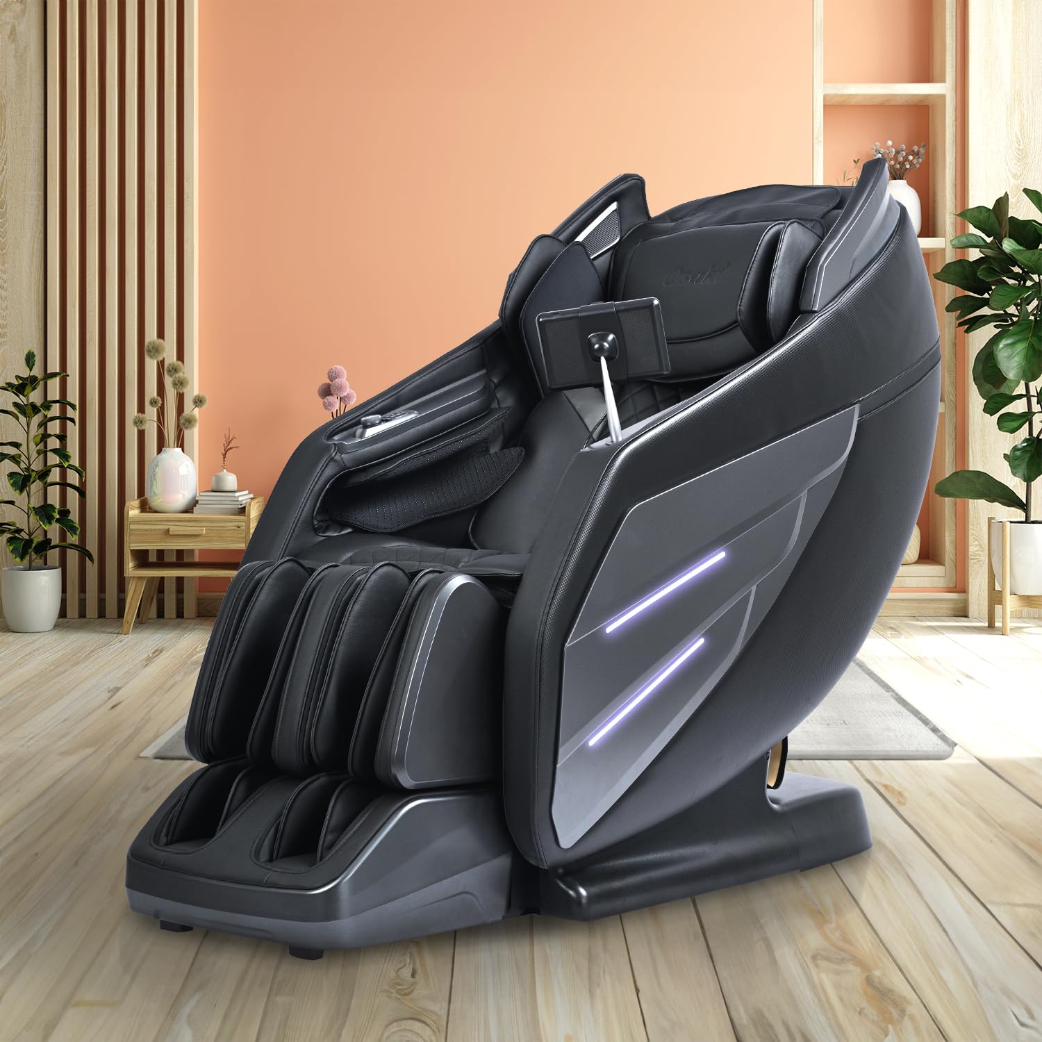 Osaki OS-3D Champ II Full Body Massage Chair - 3D SL-Track, Zero Gravity, Lumbar Heating, Touchscreen & Auto Body Scan - Black | Perfect for Home, Office & Relaxation | Bluetooth Speaker Included