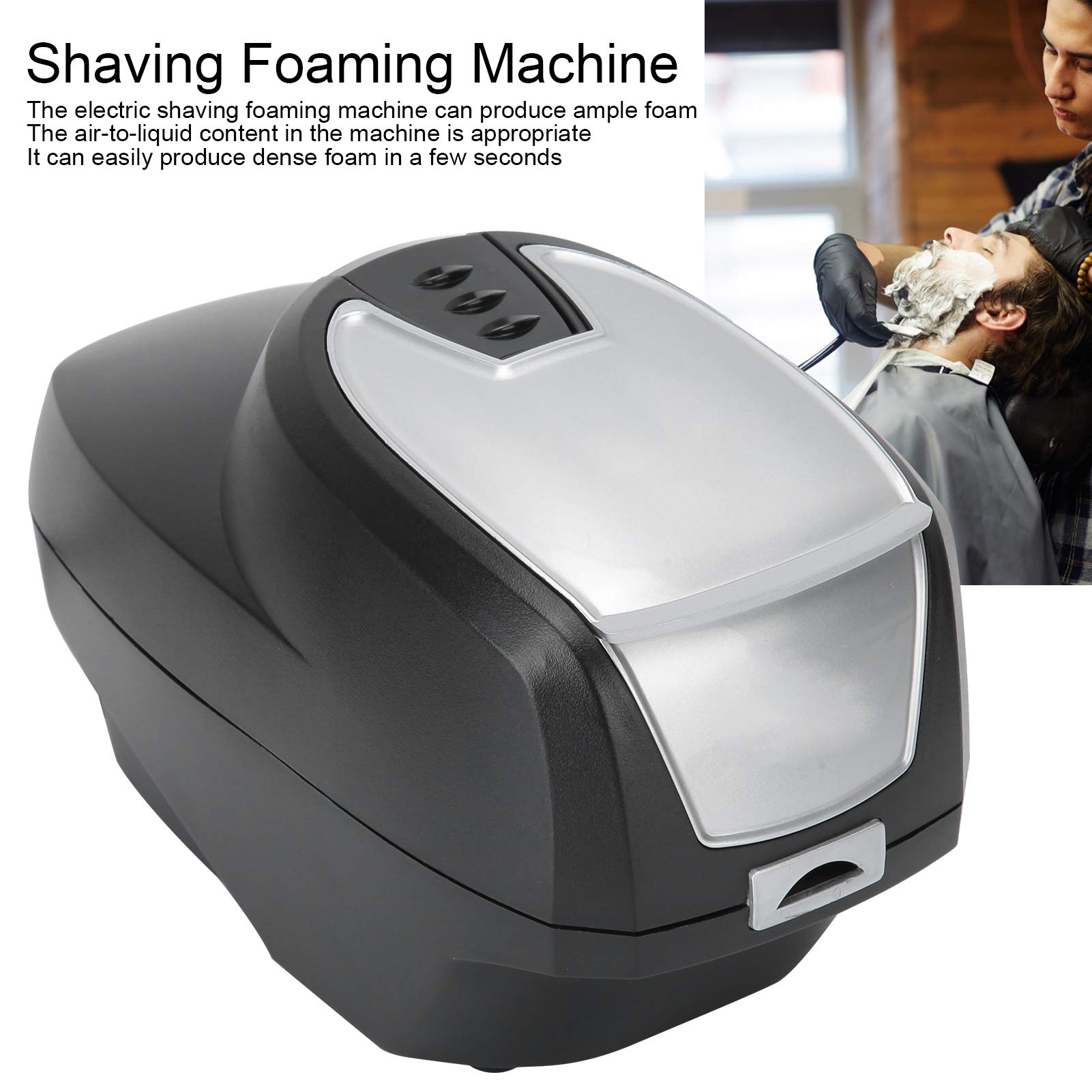 Professional Hot Lather Machine for Shaving - Electric Foam Dispenser for Barber & Home Use, 100-240V US Plug - Perfect for Salon, Spa & Personal Grooming